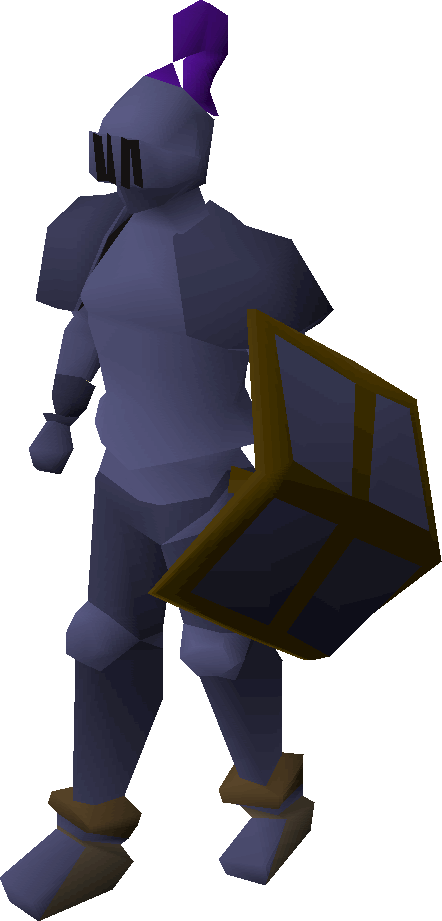 Mithril Armour Set Equipped - Ancient Rune Armour Set Lg (442x921), Png Download