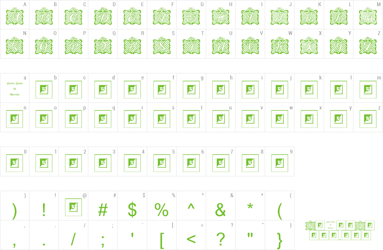 Font Lattice Letter Preview - Number (1300x850), Png Download