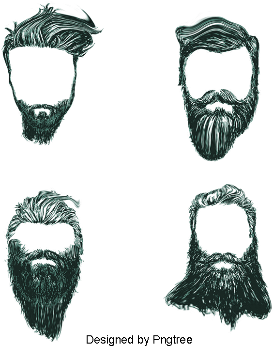 Black And White Vector Beard, Beard Clipart, Black - Pogonophile 1. Someone Who Is Fond Of Beards, Or Finds (800x800), Png Download