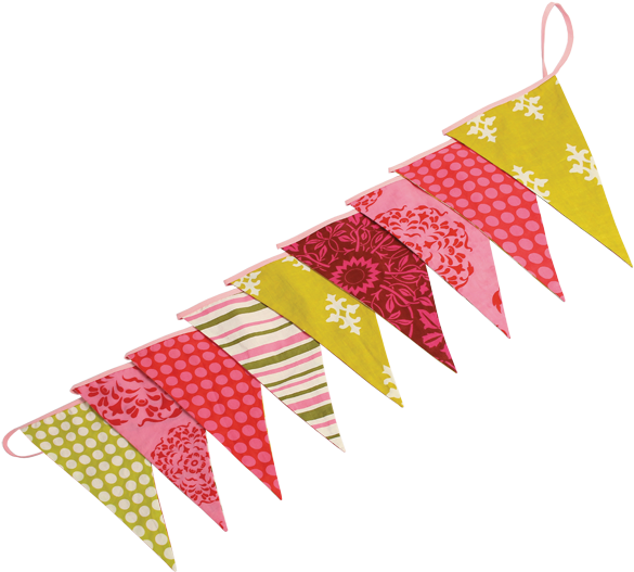 Retro Bunting Flag Banner - Flag (600x600), Png Download