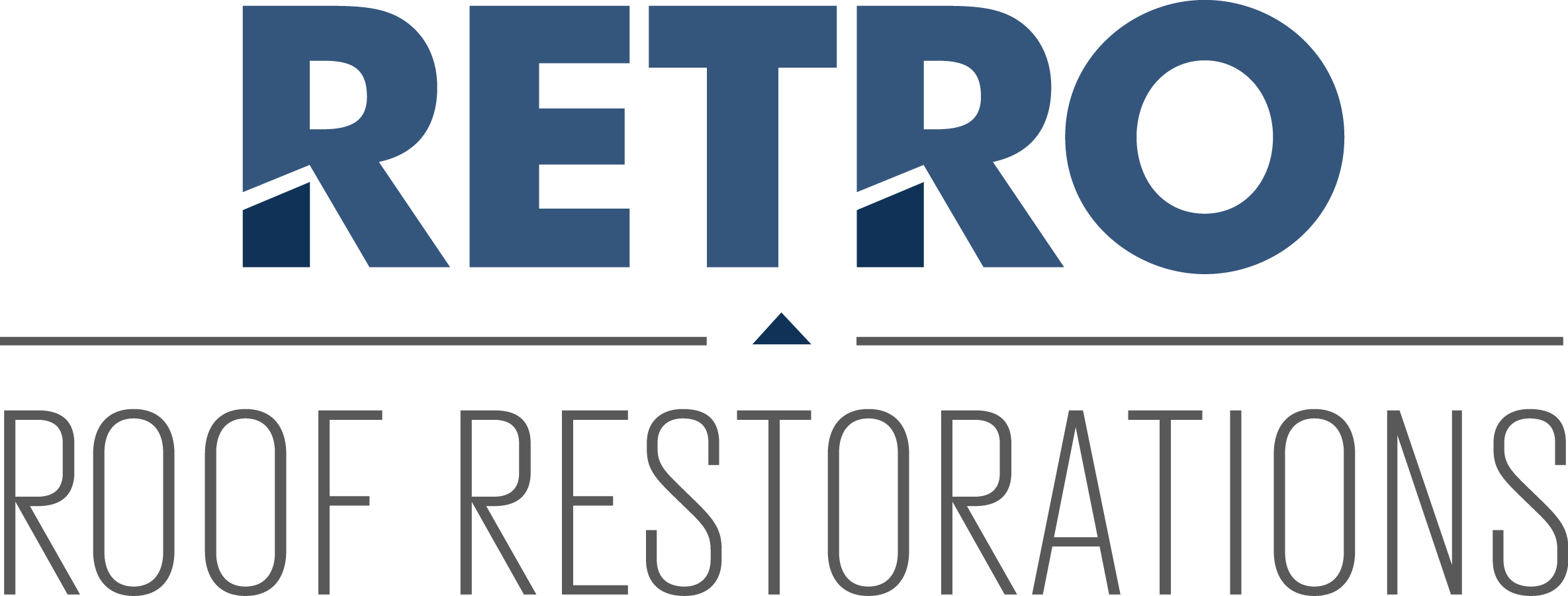 Retro Roof Restoration Logo - Retro Roof Restorations Brisbane (2369x900), Png Download