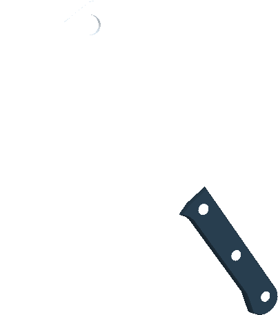 Cleaver - Knife Phantom Forces (413x484), Png Download