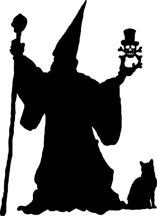 Witches And Wizards Ages 7-13 Are Invited To Join Us - Wizard Silhouette (524x720), Png Download