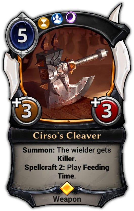 Cirso's Cleaver - Eternal Card Game Jekk (529x832), Png Download