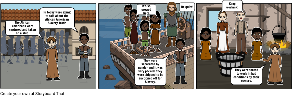 African Americans - Cartoon (1164x385), Png Download