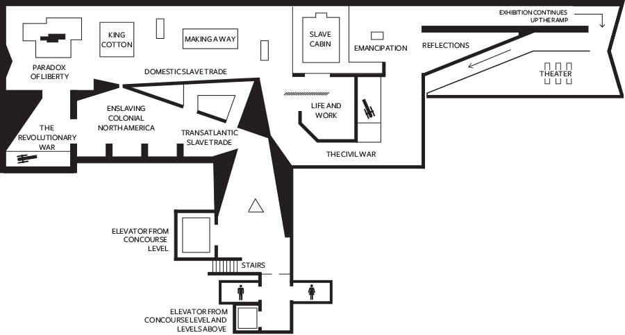 Concourse 3 Floor Map - Museum Floor Plan (900x483), Png Download