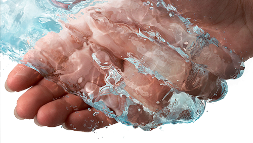 Hands Water Png Bullshit Tags Actual Png - Water Hands Png (500x283), Png Download