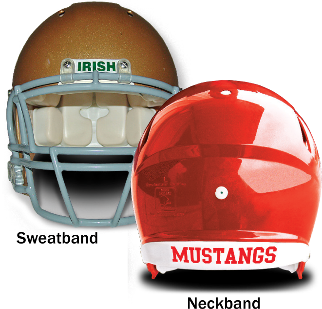 Download Sweatband And Neckband Decals Football Helmet Neckband
