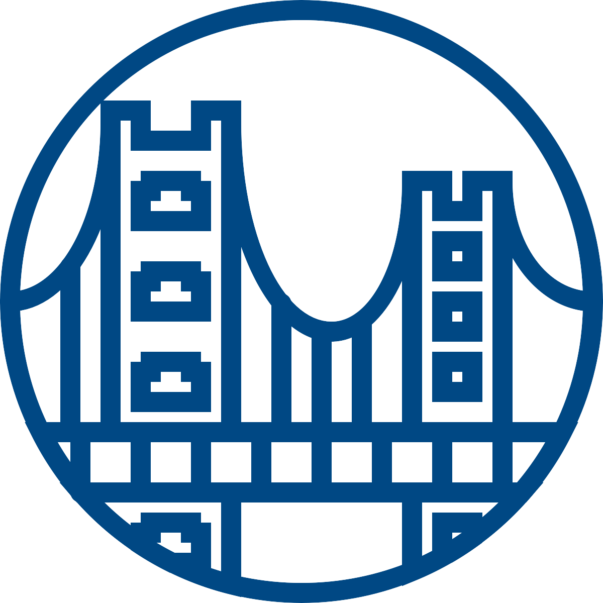 Golden Gate Bridge Icon - Ad Villaviciosa De Odon (1200x1200), Png Download
