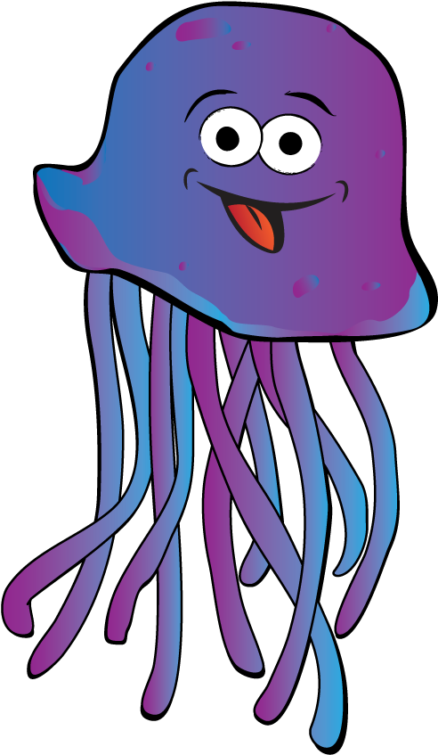 Jellyfish - Clipart Of Sea Jellies (575x878), Png Download