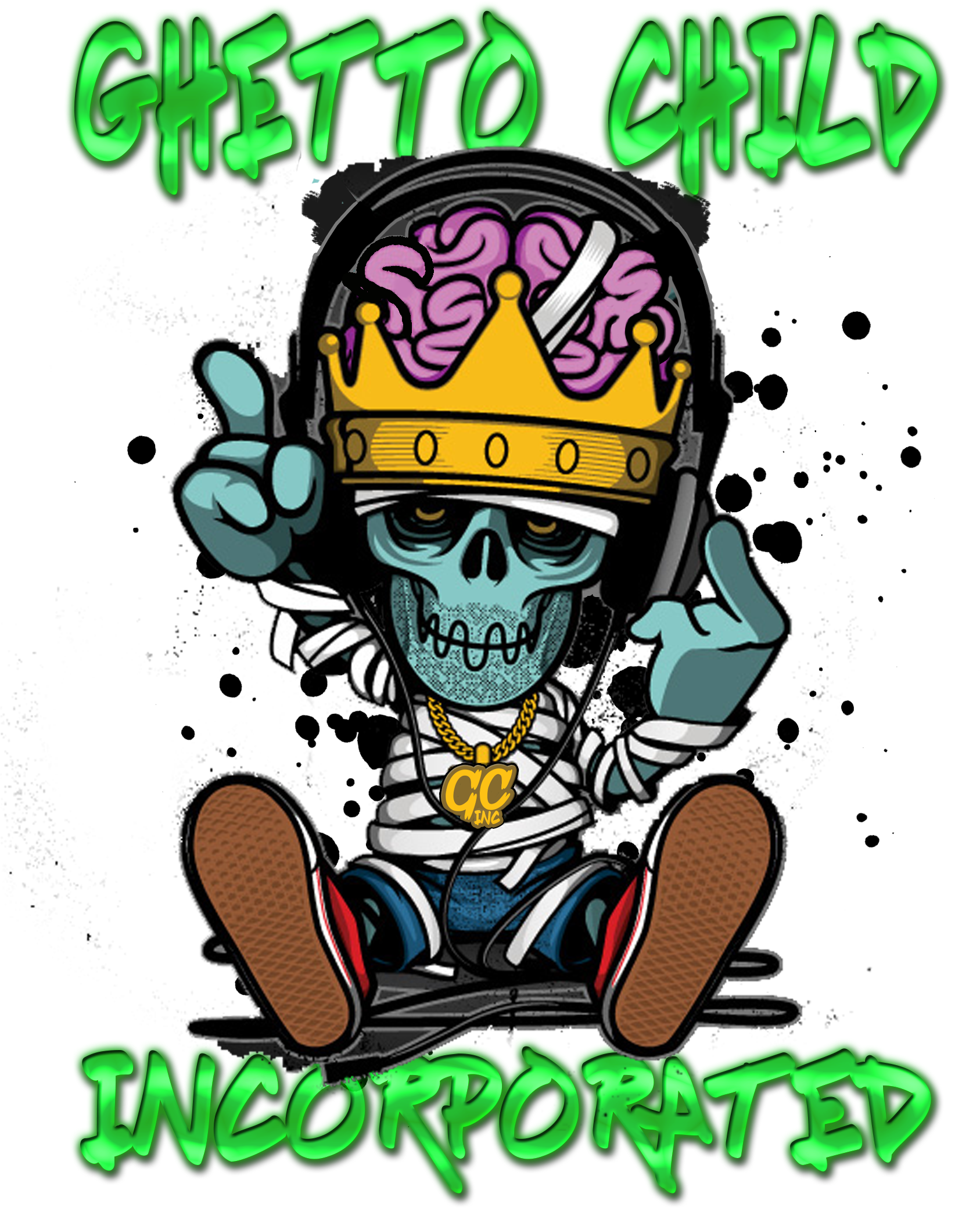 Ghetto Child Music - Ghetto Child Incorporated (1686x2204), Png Download