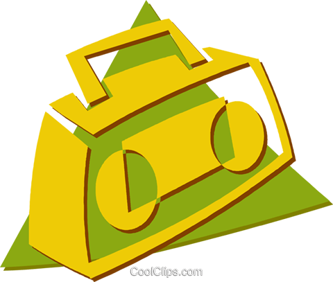 Ghetto Blaster Royalty Free Vector Clip Art Illustration (480x407), Png Download