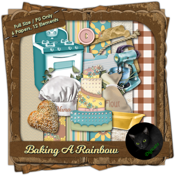 Baking A Rainbow Mini Kit - Clockwork Angel (600x600), Png Download