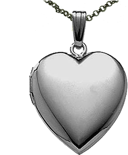 Sterling Medium Polished Heart Locket - Locket (360x360), Png Download