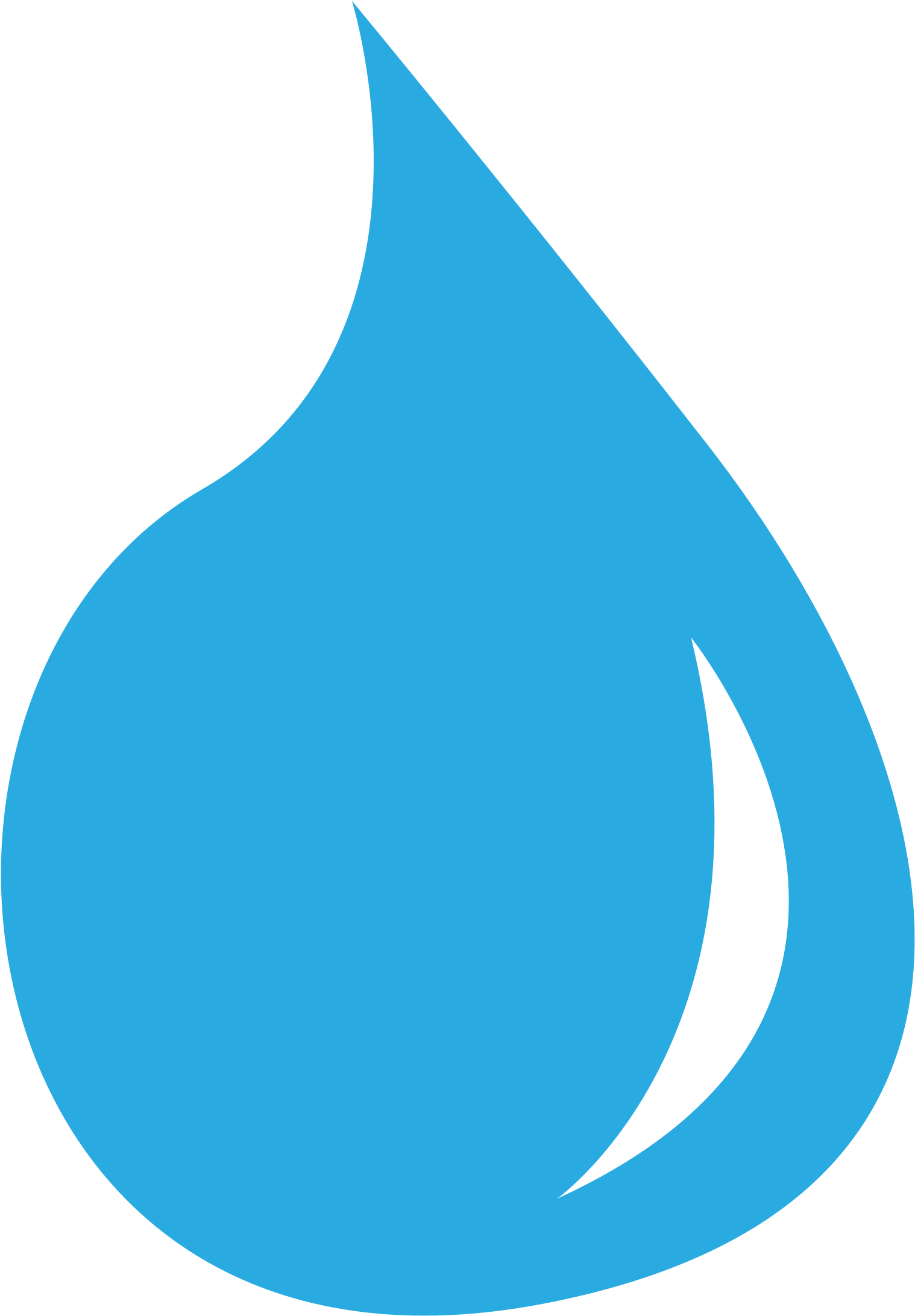 Water Drop Icon Clipart Best - Apple Logo Light Blue (1669x2400), Png Download