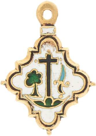 Pendente Medalha De Familiar Do Santo Ofício - Medalha De Familiar Do Santo Oficio (342x479), Png Download