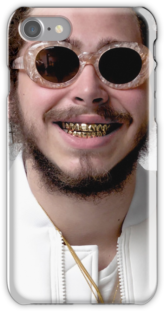 Post Malone Gold Grill Iphone 7 Snap Case - Post Malone New Grill (750x1000), Png Download