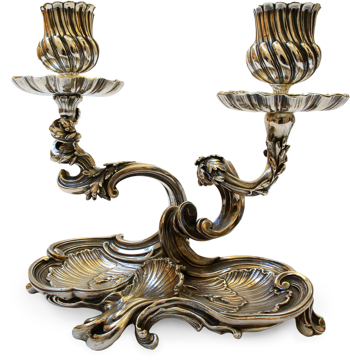 Pair Of Odiot Silver Candelabra - Thomas Goode & Co. Ltd. (1200x1294), Png Download