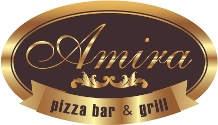 Logo Amira Pizza Bar & Grill - Pizza (465x320), Png Download