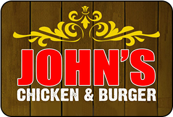 John's Chicken And Burger Logo (446x271), Png Download