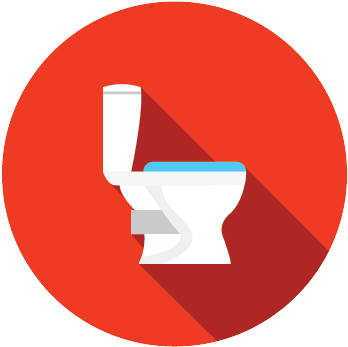 Blocked Toilet - Number 4 (372x372), Png Download
