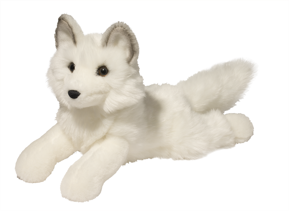 Arctic Fox Png Image Background - Arctic Fox Plush (1000x1000), Png Download