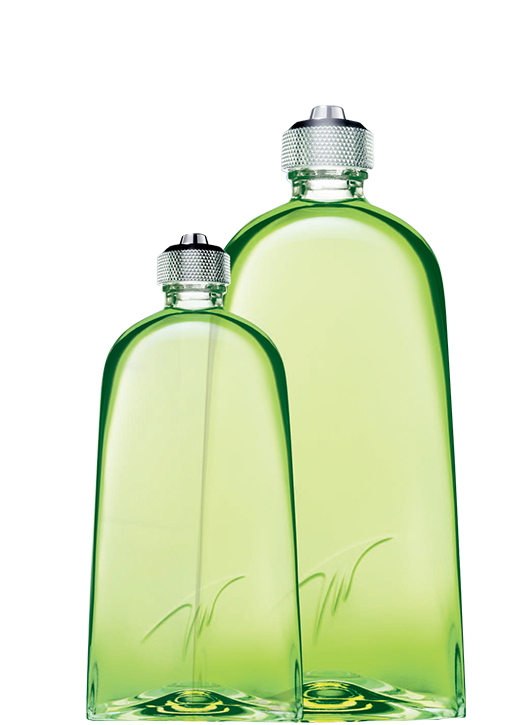 The Bottle Is An Energizing Green Color With Sleek - Mugler Cologne (530x822), Png Download