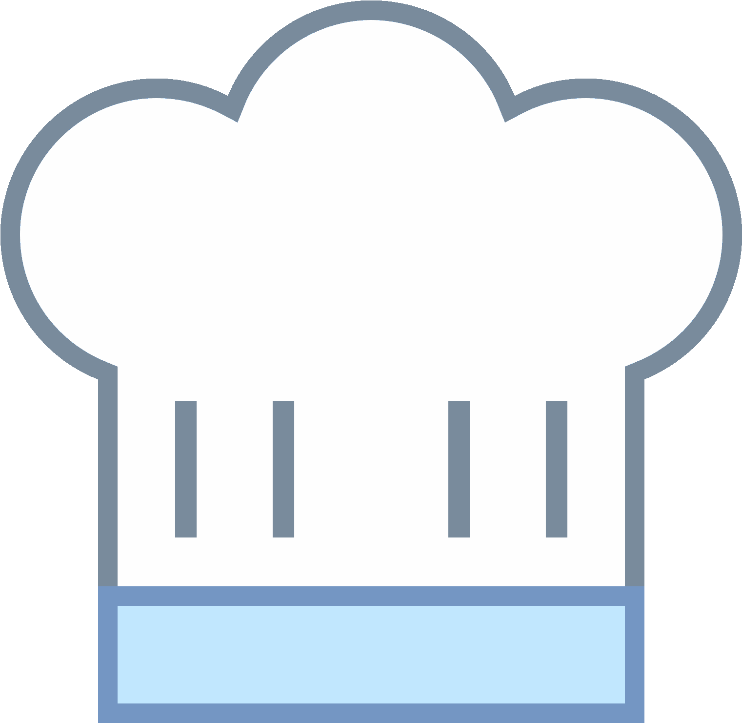 Cappello Dello Chef Icon - Heart (1600x1600), Png Download