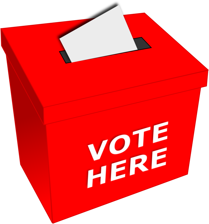 Brand Logo Ballot Box Elect Election - Vote Here Clip Art (750x750), Png Download