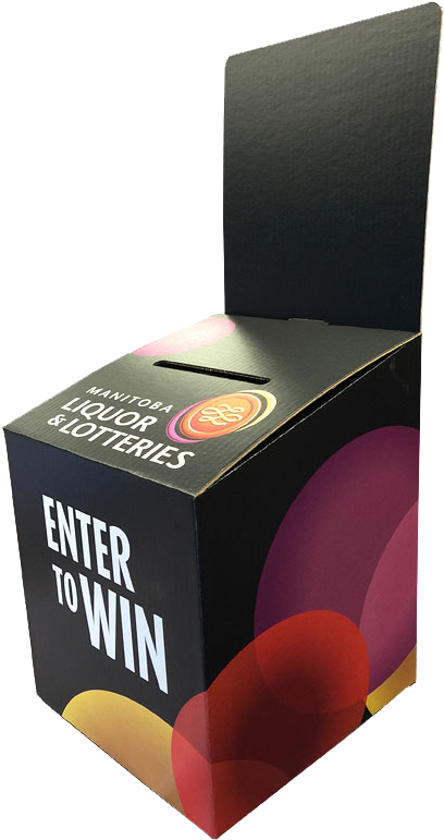 Corrugated Ballot Box - Custom Printed Ballot Boxes (472x800), Png Download