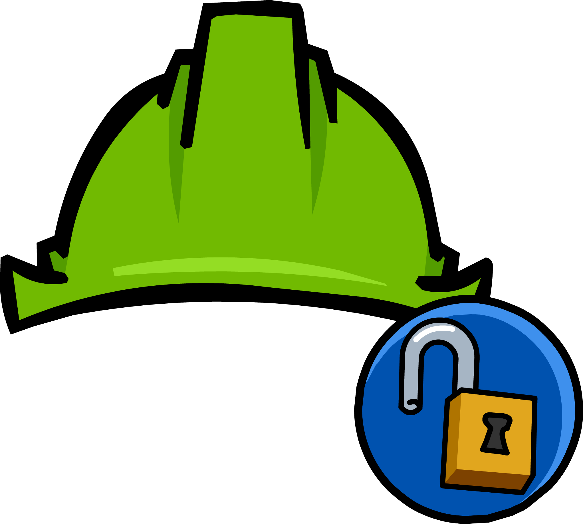 Green Hard Hat Clothing Icon Id 11133 - Club Penguin Puffles Clothes (2043x1836), Png Download