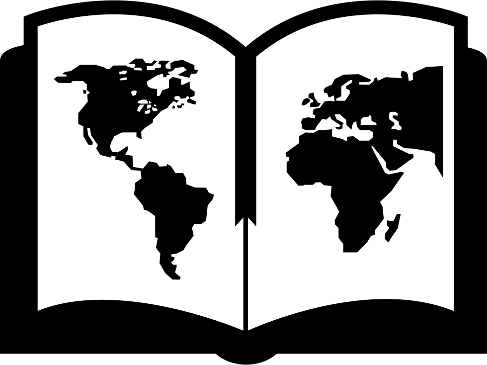 Geography Book Comments - World Map White Png (980x734), Png Download