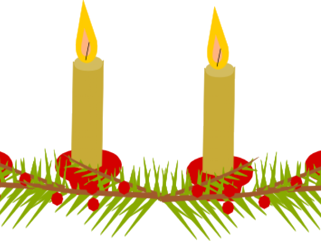 Candle Clipart Candlelight Service - Advent Candle (640x480), Png Download