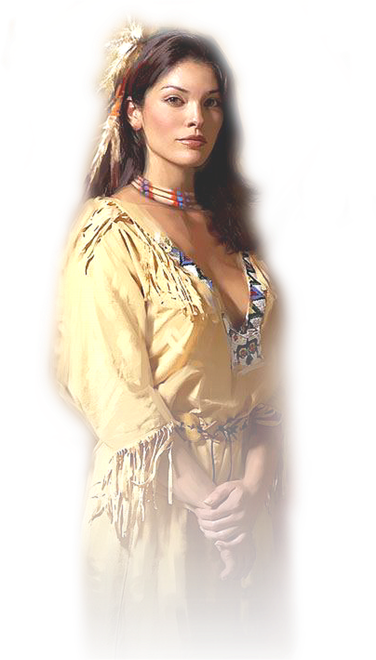 Tubes Femmes Pour Vos Créas - North American Cherokee Indian Tribe (800x1370), Png Download