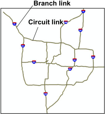 Tgns Branchandcircuit - Map (400x389), Png Download