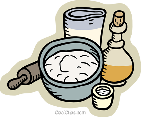 Batter And Ingredients Royalty Free Vector Clip Art - Cooking Measurements Cartoon (480x397), Png Download