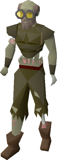 Gravedigger Outfit Equipped - Clue Hunter Outfit Osrs (238x667), Png Download