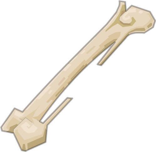Koalak Gravedigger Shinbone - Bone (500x500), Png Download