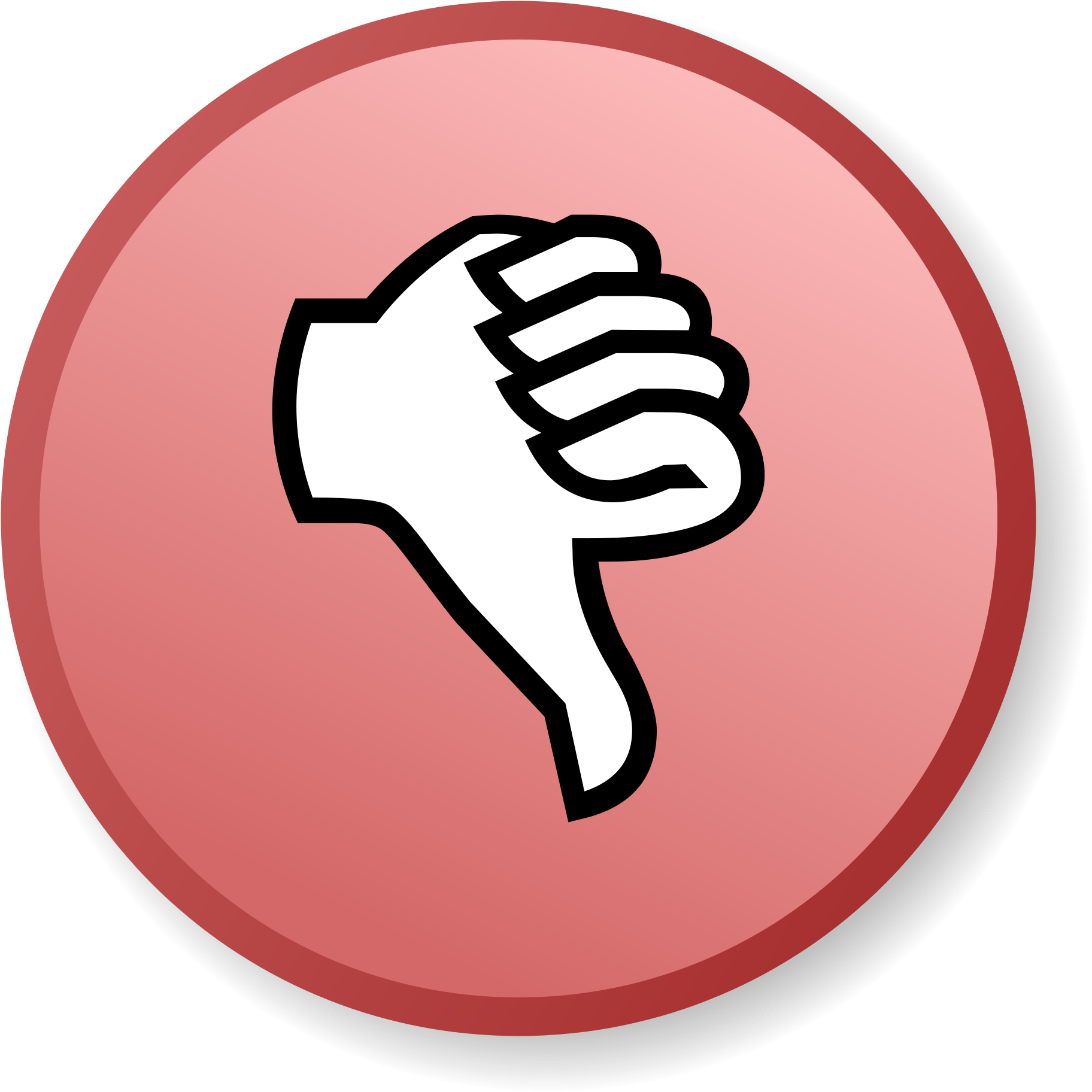 Open - Emoji Thumbs Down (2000x2000), Png Download