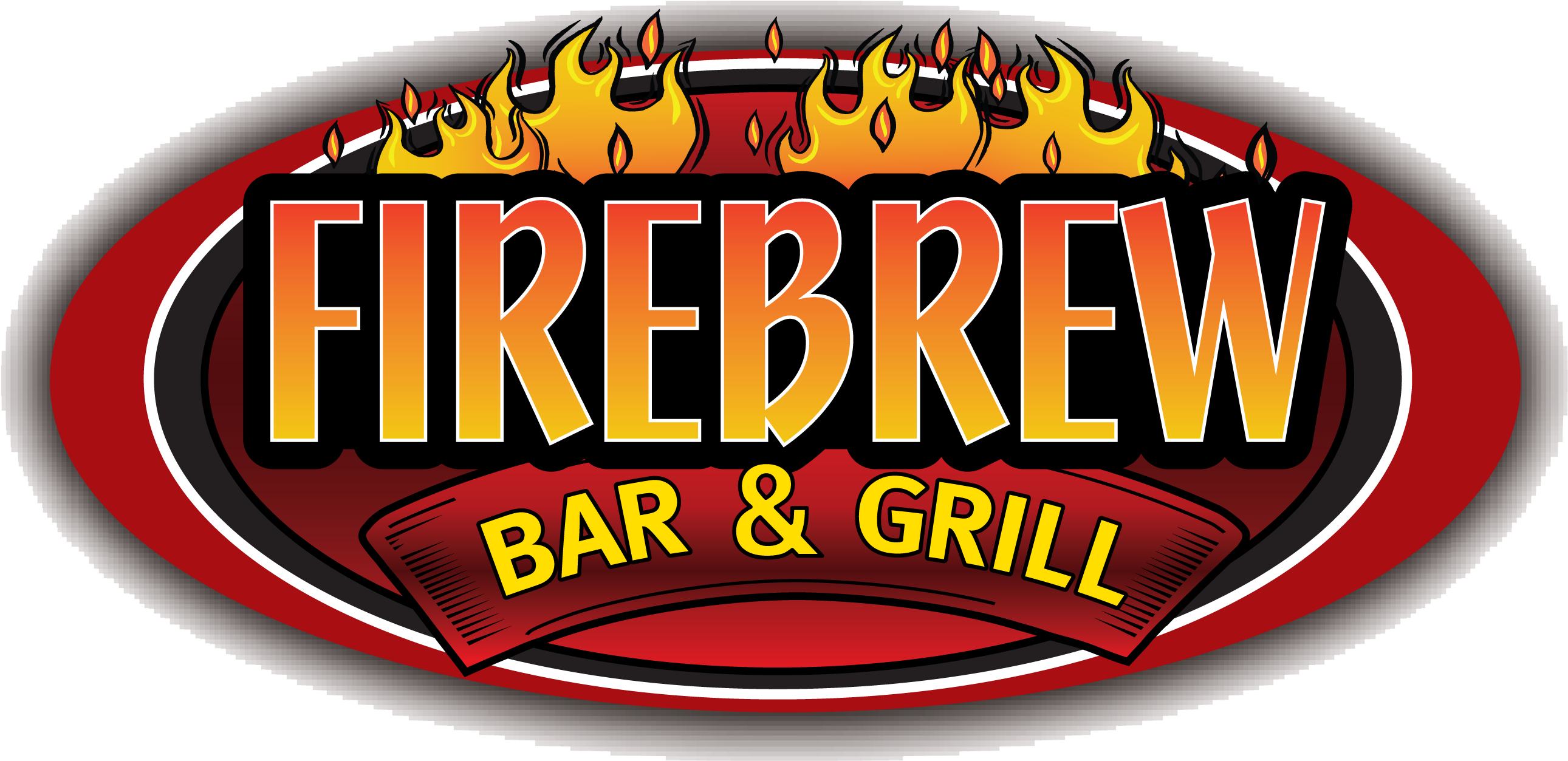 Firebrew Bar & Grill Logo - Firebrew Bar And Grill Va Beach (3042x1700), Png Download