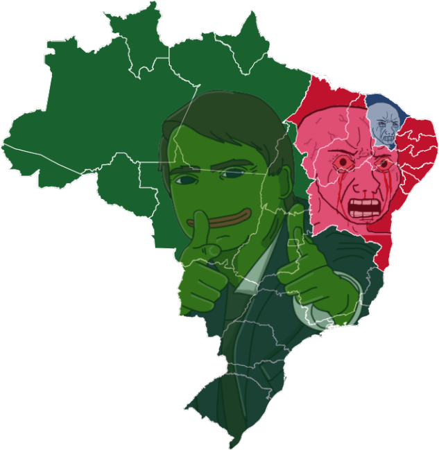 Green Wave In Brazil - Brazil Map (633x649), Png Download