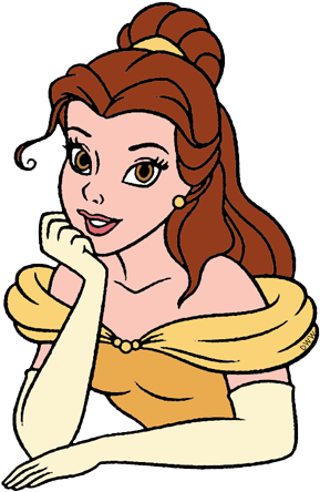 Face Clipart Princess - Princess Belle Face Png (300x450), Png Download