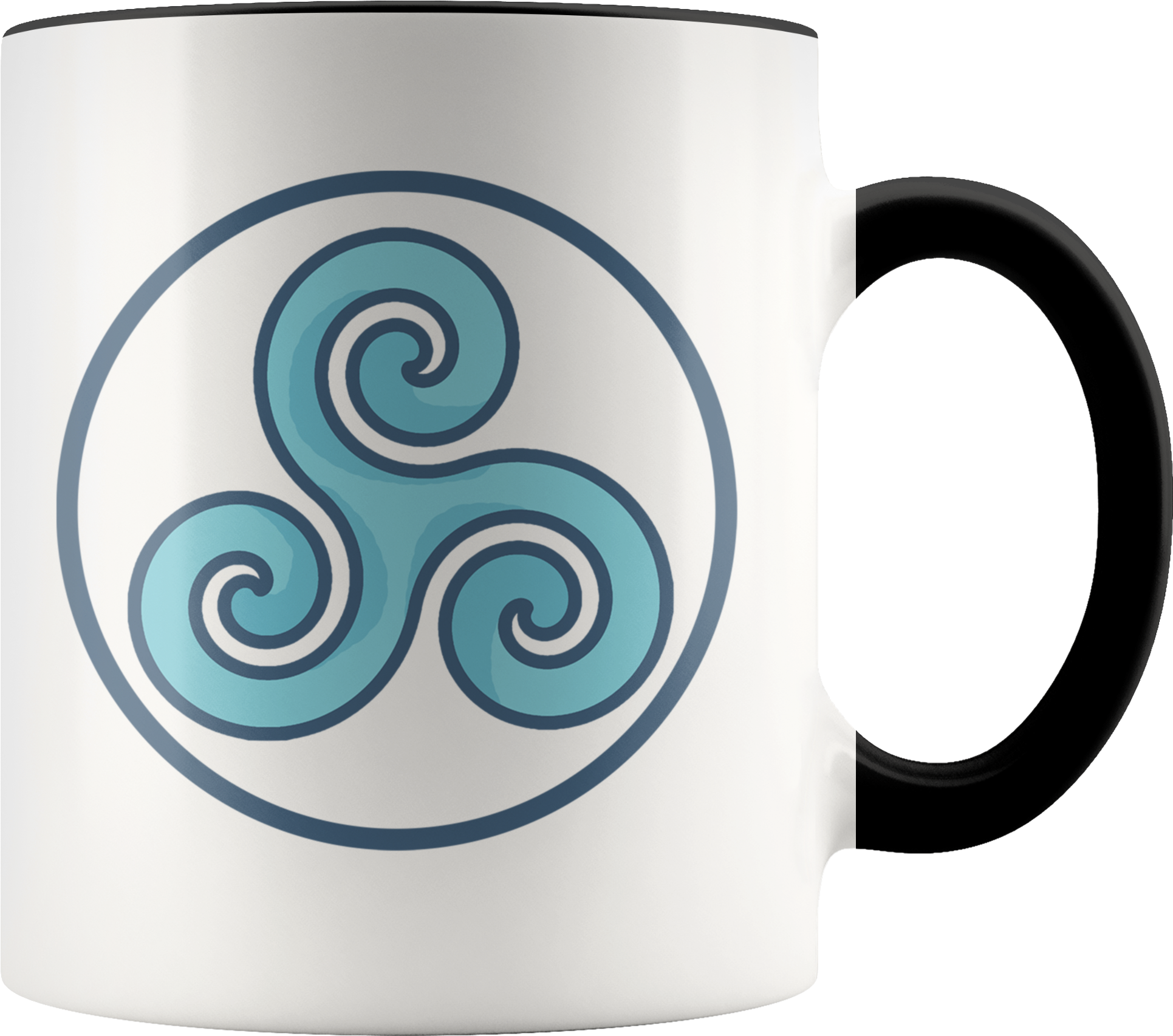 Triskele Triskelion Greek Wiccan Pagan Symbol 11oz - Mug (2000x2000), Png Download