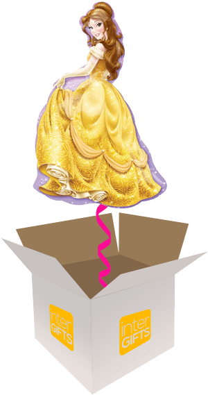 39″ Supershape Princess Belle - Disney Princess Super Shape Balloon (568x568), Png Download