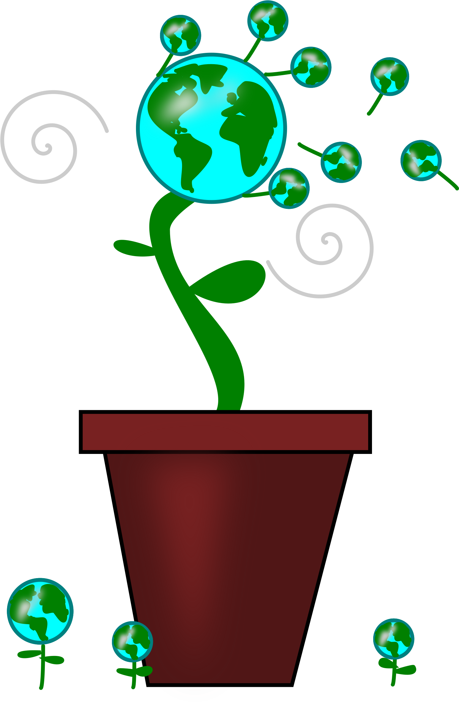 This Free Icons Png Design Of Dandelion-earth (1545x2400), Png Download