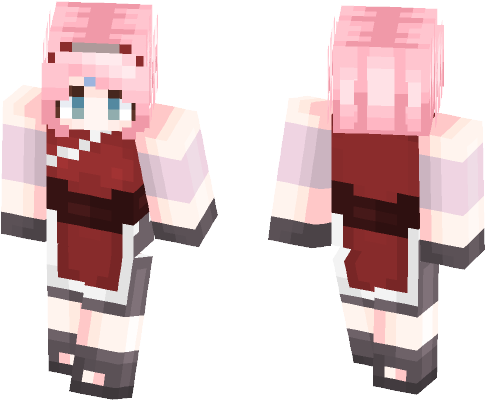 Naruto- Sakura Haruno - Sakura Haruno Skin Minecraft (584x497), Png Download