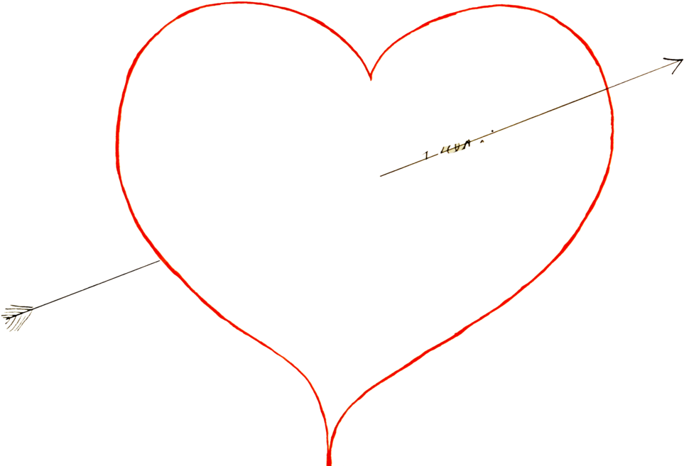 Png Redheart Outline - Heart (1000x682), Png Download