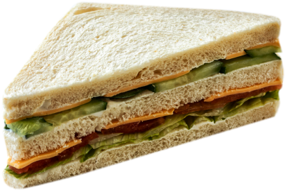 Ham And Cheese Sandwich (500x500), Png Download