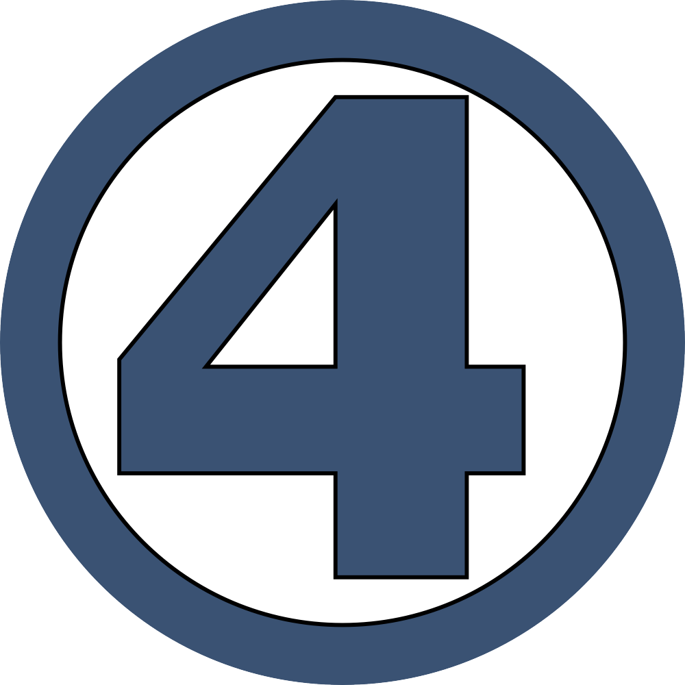 Cuarto Aniversario Del Blog Eurowon - Fantastic Four Logo Png (1000x1000), Png Download