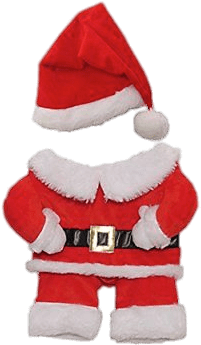 Christmas Outfit For Dogs - Rosewood Christmas Santa Claus Dress Up X Small (341x400), Png Download